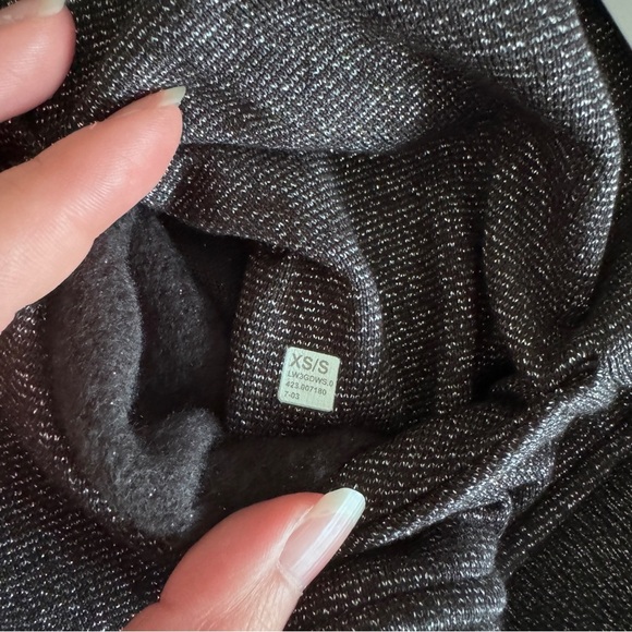 🆕 Lululemon Scuba Oversized Half Zip Hoodie Spark - Black Silver - Picture 7 of 11